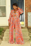 Chic lockdown Jumpsuit (orange multi)